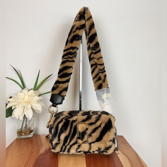 NWT Marc Jacobs The Snapshot Camera Bag - Natural/Black H161M01RE21 - Picture 3 of 11